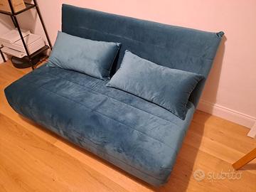 Divanetto pieghevole 2 posti verde petrolio