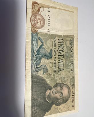 Banconota 5000 Lire Circolata (Serie QA)