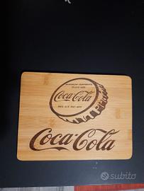 tagliere in legno cocacola 