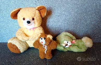 Lotto Peluche Pupazzi vintage dai 15 ai 29 cm