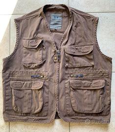 Gilet multitasche Sergio Tacchini uomo marrone XL