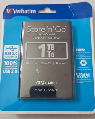 HDD Hard disk da 1 TeraByte VERBATIM