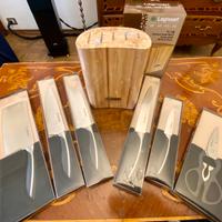 LEGNOART set coltelli e bloccacoltelli