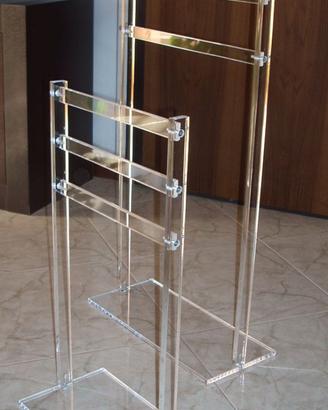 Piantane porta asciugamani in plexiglas