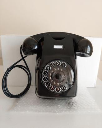 Telefono a disco Auso Siemens nero in bachelite