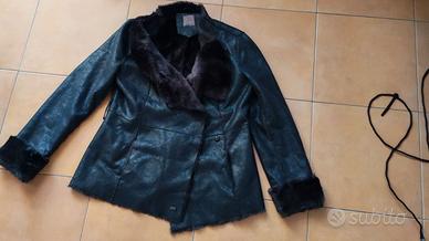 Giacca imbottita in pelle