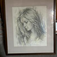 Coppia di quadri con ritratto