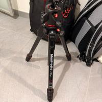 Manfrotto treppiedi in carbonio + testa a sfera