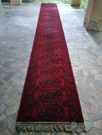 2 Passatoie tappeti  5 metri Rosso/Bordeaux