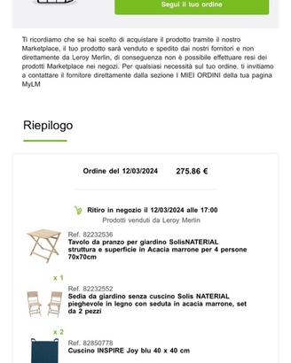Tavolo e 4 sedie come nuovi
