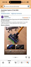 Aspirapolvere senza fili MONSGA 550W