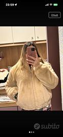 Eco pelliccia beige, donna taglia S