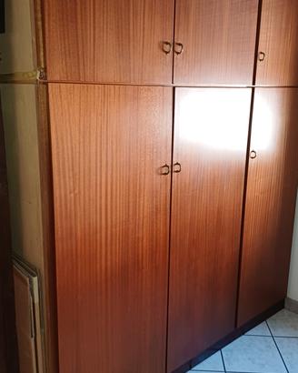 armadio legno 6 ante