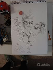 caricatura laurea addio celibato 