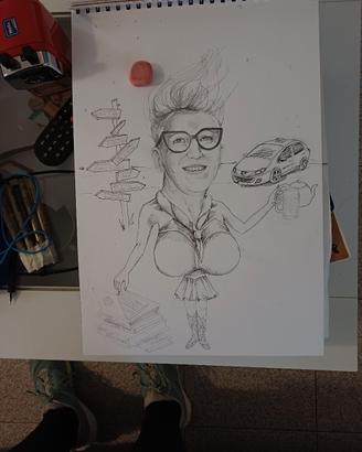 caricatura laurea addio celibato 