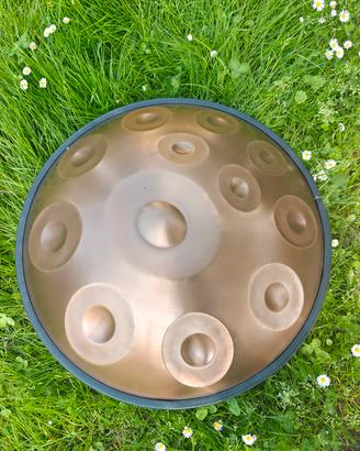 handpan 12 note in re minore con custodia 
