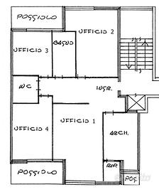 Via Zambra - Ampio ufficio con posti auto