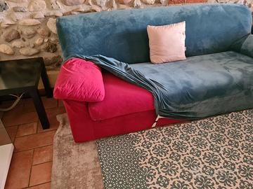 Divano in tessuto 3 posti sfoderabile