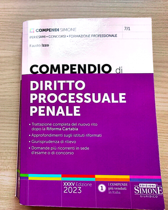 Compendio procedura penale simone 2023