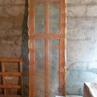 Porta scorrevole con binario esterno in legno