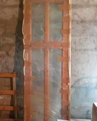 Porta scorrevole con binario esterno in legno