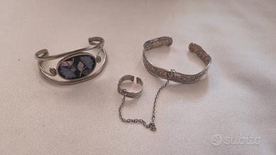 Set Gioielli lega argento, madreperla 