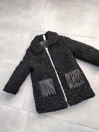 CAPPOTTO BIMBA BOUCLÉ NERO