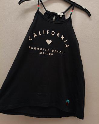 🤍 Canotta California total black con spalline 🤍