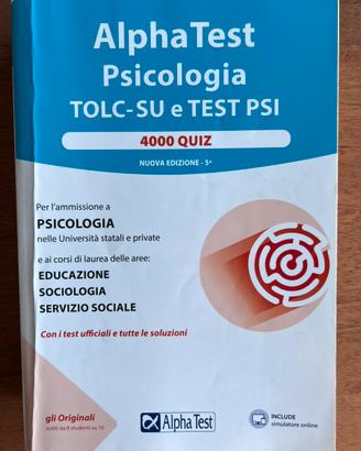 Alpha test Psicologia