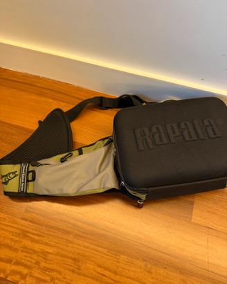 Zaino spinning Rapala Sling Bag + artificiali
