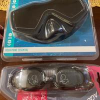 Maschera e occhialini