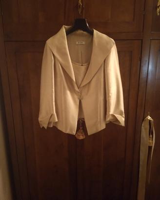 Giacca con top in seta