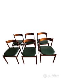 6 sedie ipalissandro Mod 101 G. Frattini x Cassina