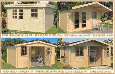 Casetta legno varie msure 28/34/40mm casa ricovero