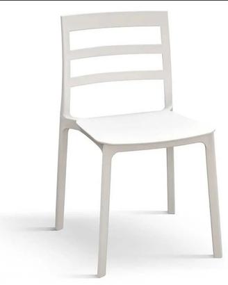 sedie polipropilene  nero, bianco, grigio 