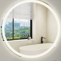 Specchio bagno rotondo 60 cm LED con luce dimmerab