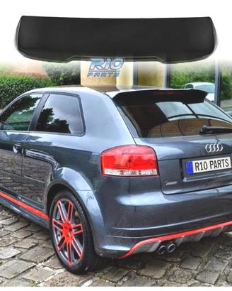 SPOILER AUDI A3 8P HATCHBACK 04-13 LOOK RS3 NERO L