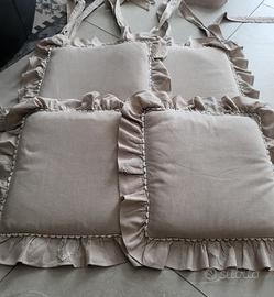 4 cuscini per sedie 