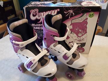 Pattini a rotelle regolabili