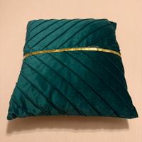 Cuscino decorativo verde oro