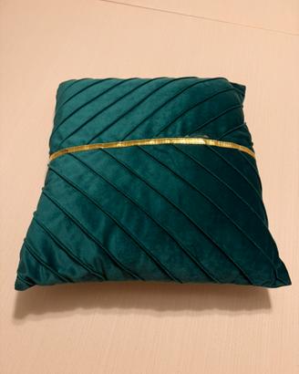 Cuscino decorativo verde oro