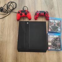 Ps4 con due DualShock 4 e 2 giochi COD