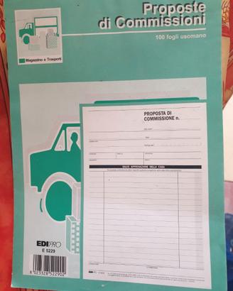 Fogli proposte di commissioni