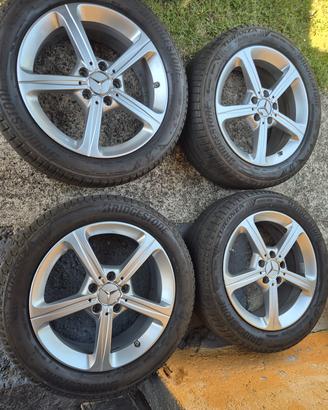 cerchi 17 Mercedes classe a con gomme estive 