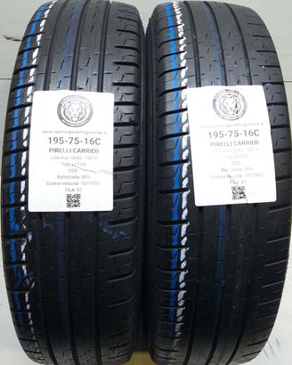 2 GOMME 195 75 16C PIRELLI A70875