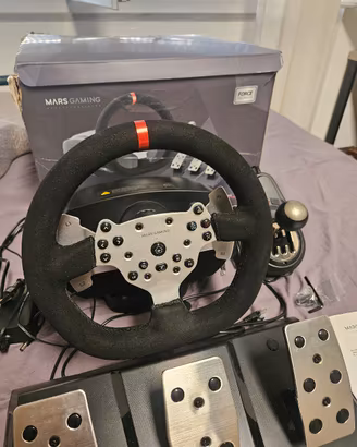 MarsGaming Simracing MWH-RSX Volante+pedali+cambio