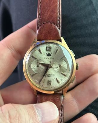 Orologio cronografo in oro 18k Lanco