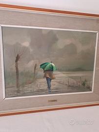 Quadro  Anchise  Picchi pittore labronico 