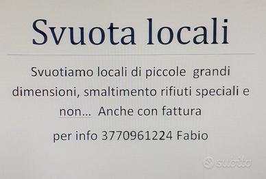 Svuota locali e magazzini