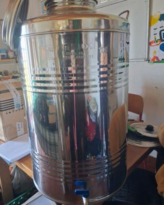 Contenitore  inox 100 litri con rubinetto